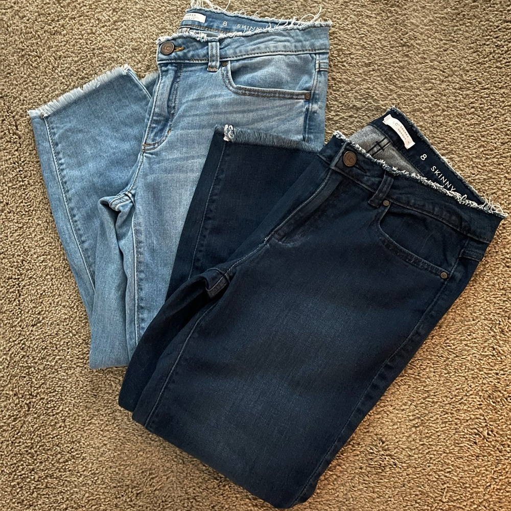 LC Lauren Conrad Skinny Capri Size 8 (Set of 2)